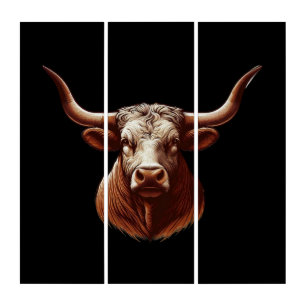 Texas Longhorn Triptych