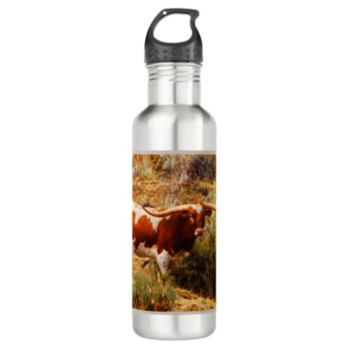 Texas Longhorn Western Water Bottle