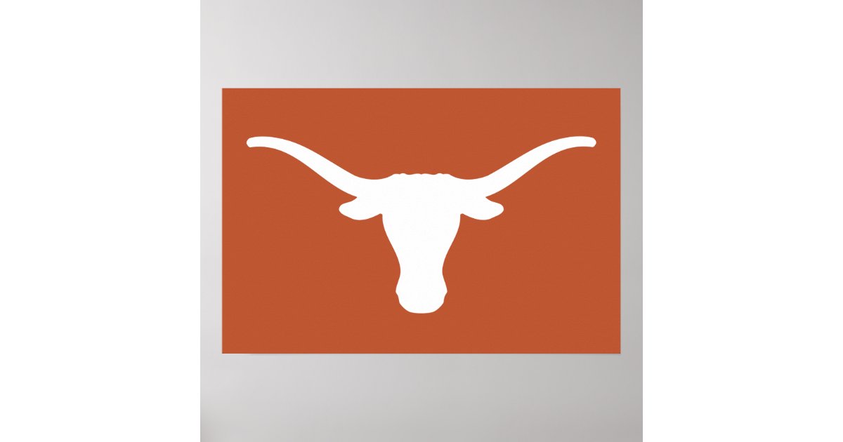 Texas Longhorns Logo Poster | Zazzle.com