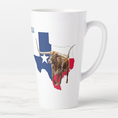 Texas Longhorns Texas Style Latte Mug