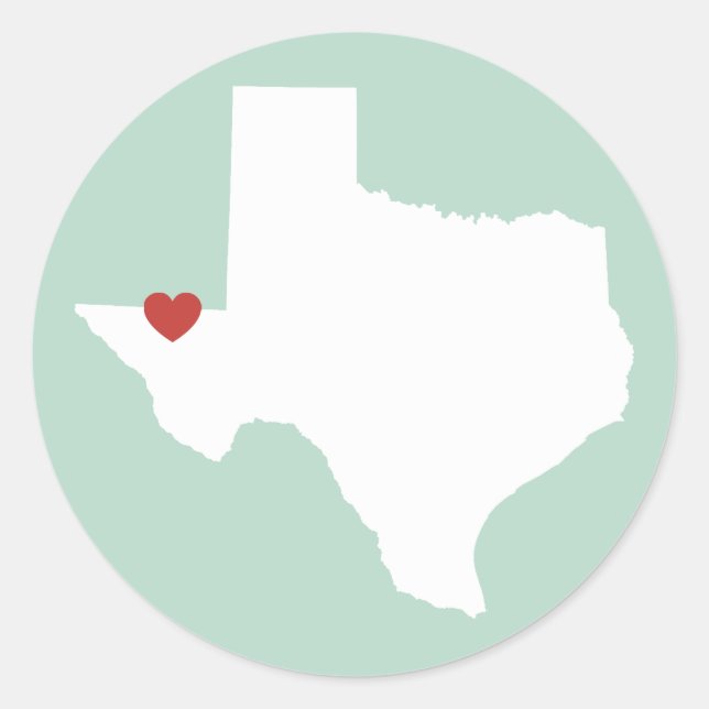 Texas Love - Customizable Sticker (Front)