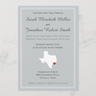 Texas Love - Customizable Wedding Invitation