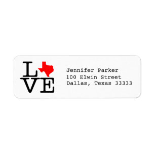 Texas Love Label