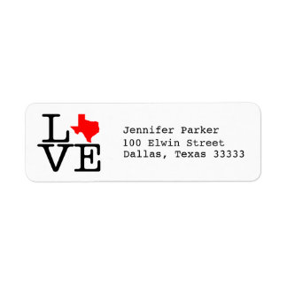 Texas Love Label
