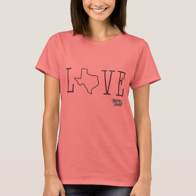 Texas Love Ringer Tee (Front)