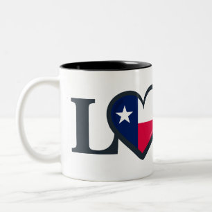 Texas Love Two-Tone Coffee Mug