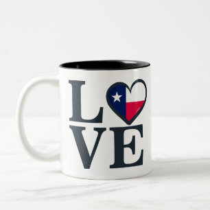 Texas Love Two-Tone Coffee Mug