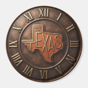 Texas Made in Texas Bronze Medallion Magnet