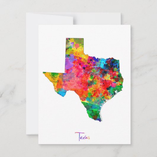Texas Map (Front)