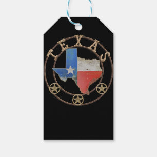 Texas Map Barn Art  Gift Tags