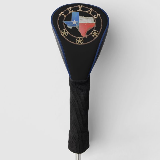 Texas Map Barn Art  Golf Head Cover (Front)