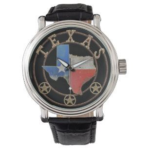 Texas Map Barn Art Watch