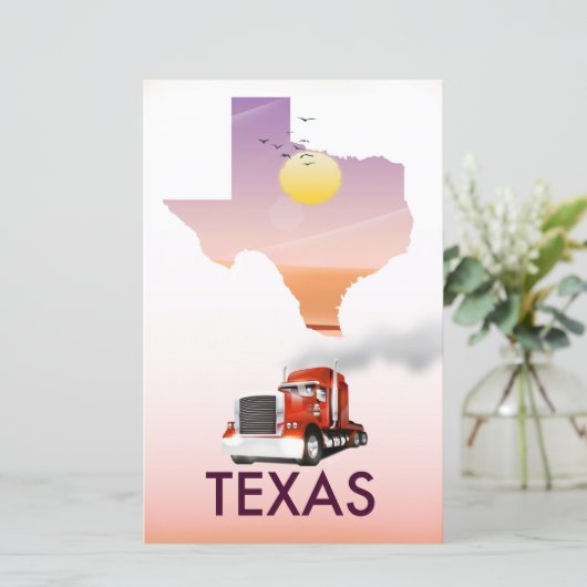 Texas Map Big Rig (Standing Front)