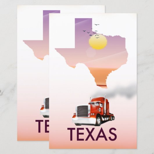 Texas Map Big Rig (Front/Back)