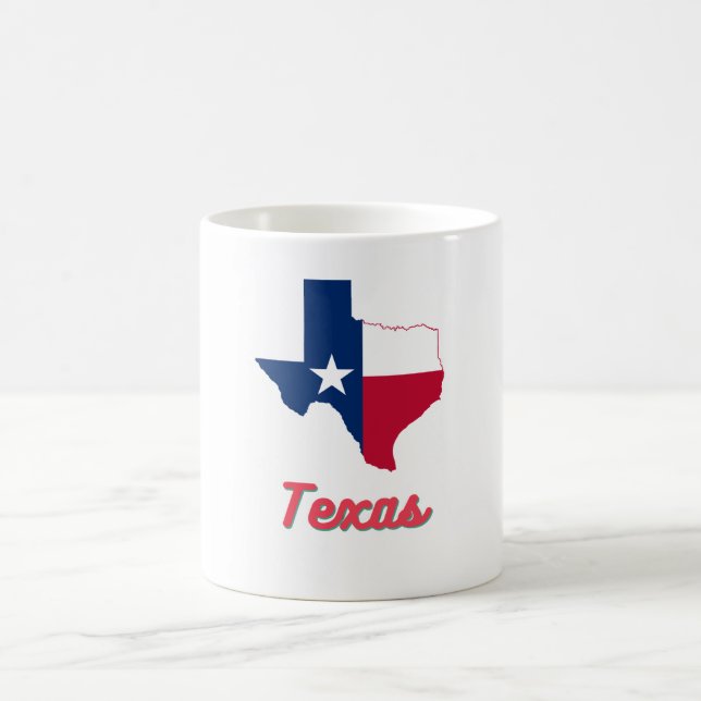 Texas Map Coffee Mug (Center)
