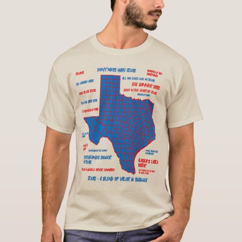 Texas map design T_Shirt