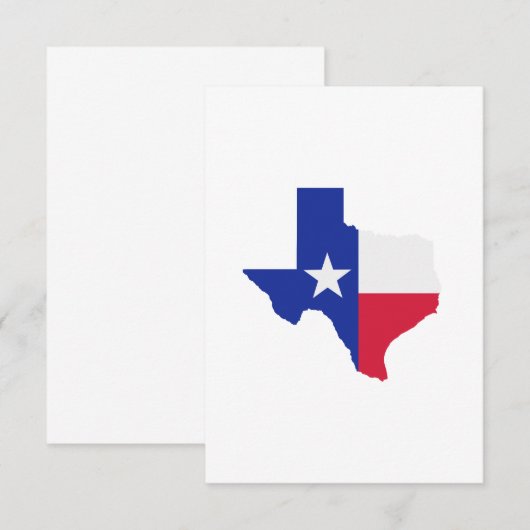 Texas map flag (Front/Back)