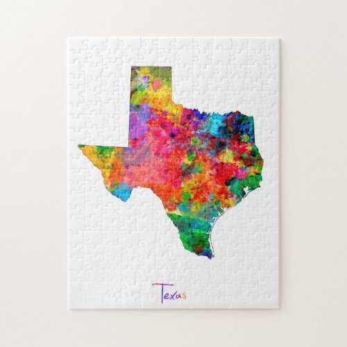Texas Map Jigsaw Puzzle