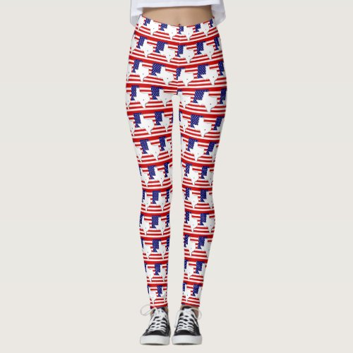 TEXAS MAP LEGGINGS