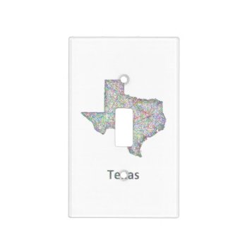 Texas Map Light Switch Cover by ZYDDesign at Zazzle