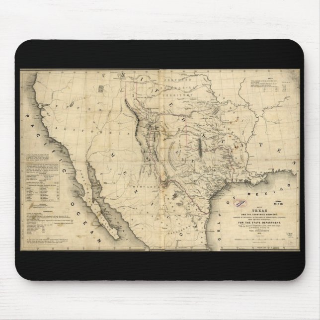 Texas Map Mousepad (Front)