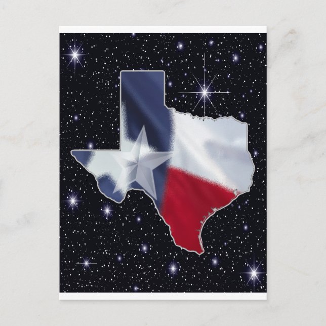 Texas Map Postcard (Front)