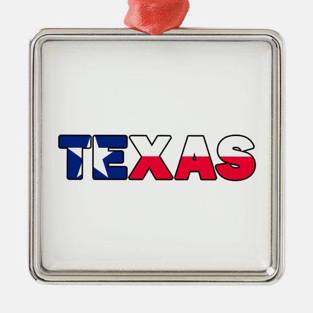 Texas Metal Ornament (Front)