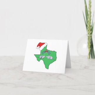 Texas Mistletoe Holiday Card