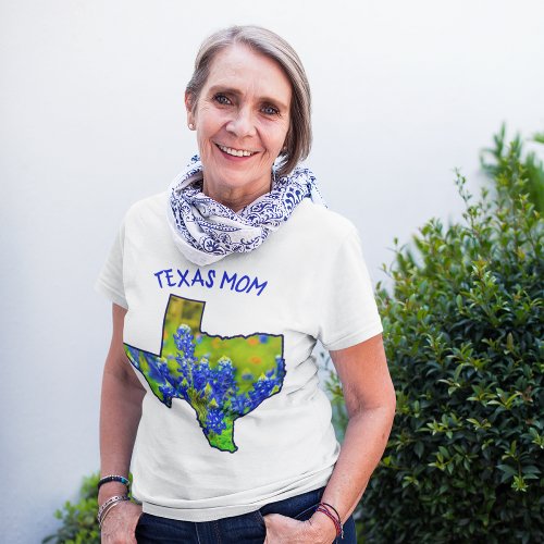 Texas Mom Bluebonnets State of Texas T_Shirt