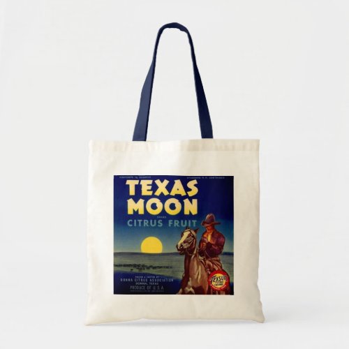 Texas Moon Citrus Fruit Crate Label Tote Bag