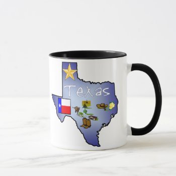 Texas Mug by slowtownemarketplace at Zazzle