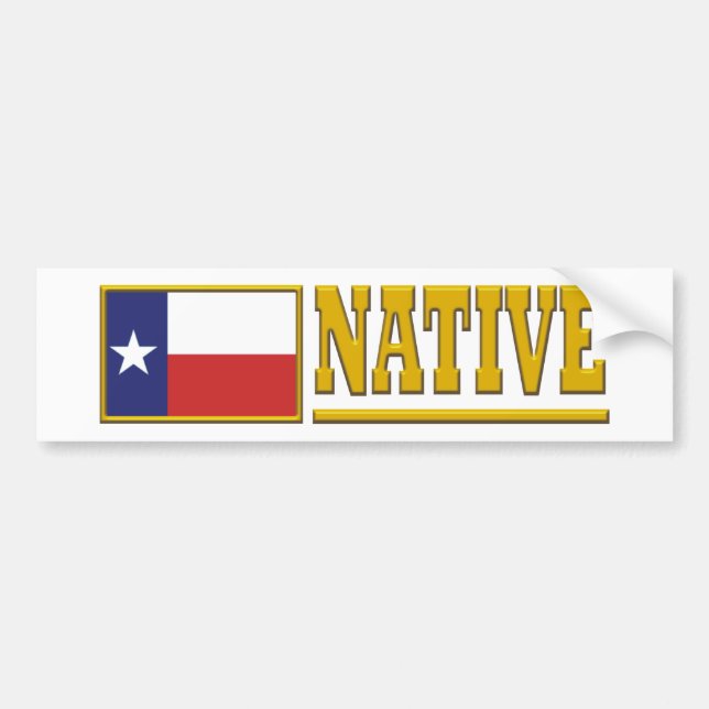 Texas Native Bumper Sticker (Front)