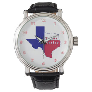 Texas Native Flag Map Watch