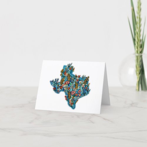 Texas  Native Flowers Note Card