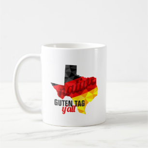 Texas Native Polygon German Flag Coffee Mug