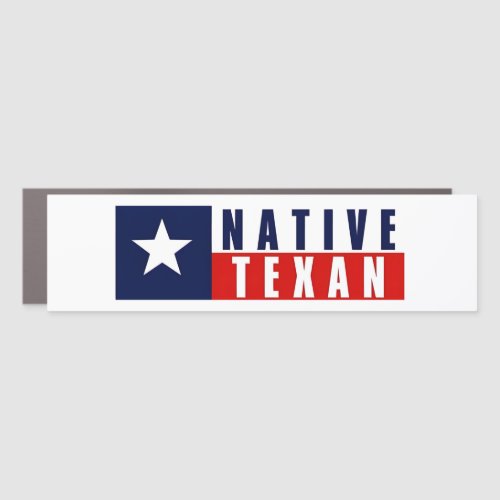 Texas Native Texan Bumper Sticker Car Magnet