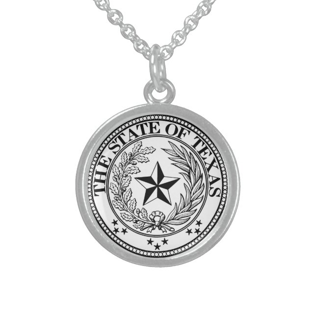 Texas Necklace Seal White (Front)