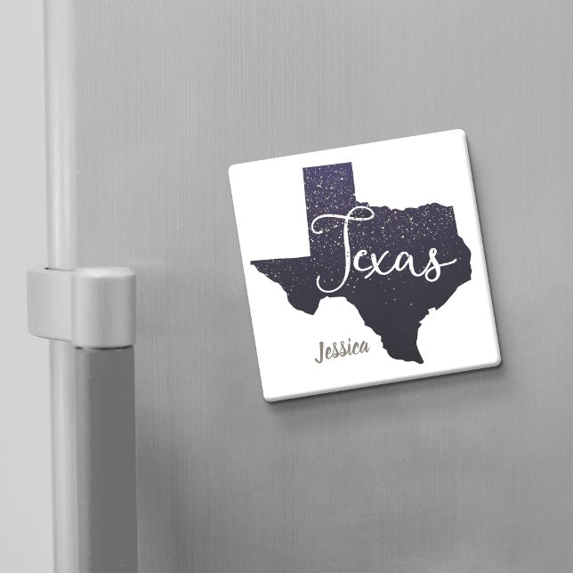 Texas Night Stars State Shape Magnet (Creator Uploaded)