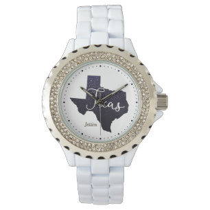 Texas Night Stars State Shape Watch