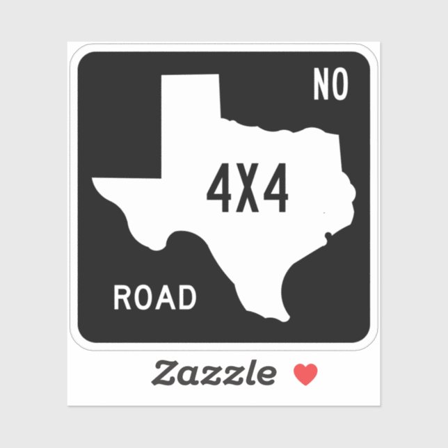 Texas Offroad Four Wheel Drive Sticker (Sheet)
