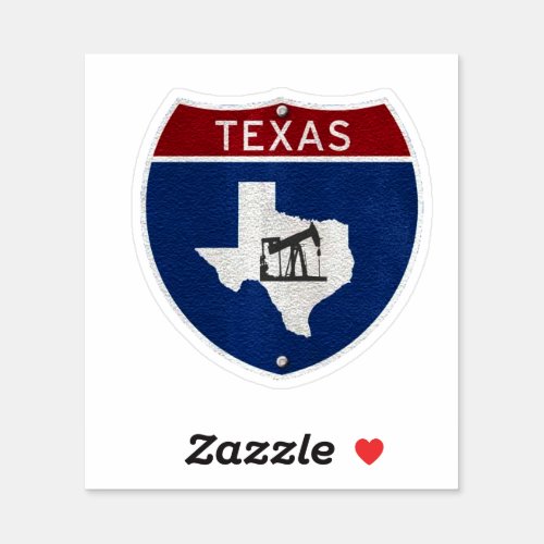 Texas Oil and Gas Sticker