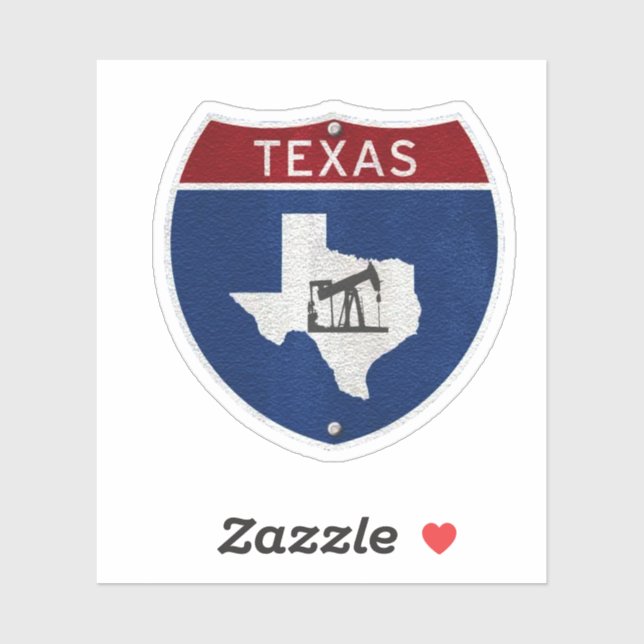 Texas Oil and Gas Sticker (Sheet)