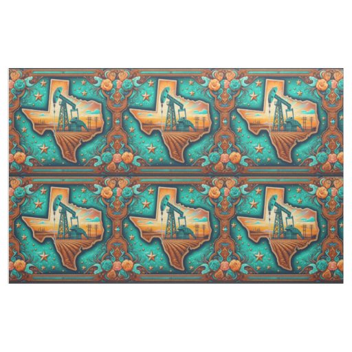 Texas Oil Gas Drilling  Pump Jack Fabric