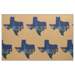 Texas Oil  Refinery  Print Fabric  9" Square
