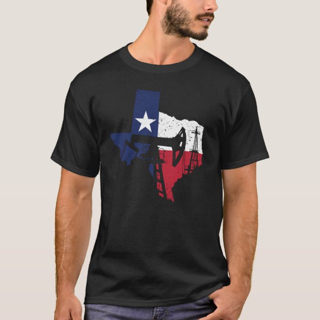 Texas oilfield roughneck - oil rig worker gift T-Shirt (Front)