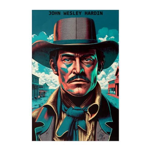 Texas Outlaw John Wesley Hardin Acrylic Print
