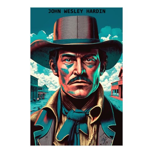 Texas Outlaw John Wesley Hardin Photo Print
