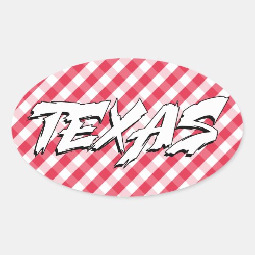 Texas Oval Sticker