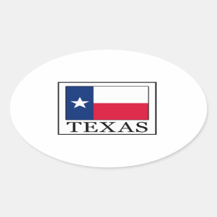 Texas Oval Sticker