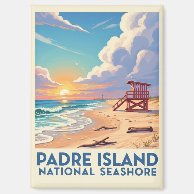 Texas Padre Island National Seashore Magnet (Front)